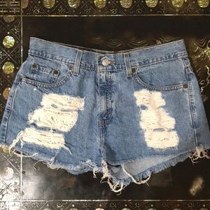 Furst of a Kind jean shorts purchased from LF.